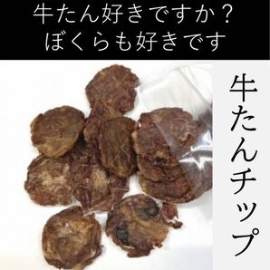 〈無添加おやつ〉牛たんチップ(40g)【犬・猫用】ペット おやつ 無添加 自然 牛タン うま味 嗜好性