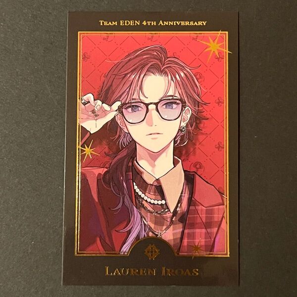 エデン組 4th Anniversary ローレン・イロアス 箔押し レア にじさんじ 4周年 ローレン ランダムチェキ