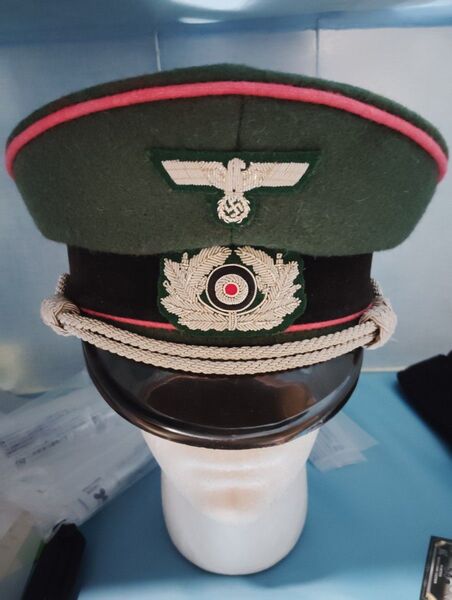 ドイツ軍 制帽 ピンクパイピング