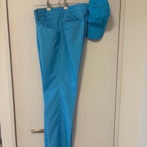 CUTTER&BUCK ゴルフウェア パンツ 同色の帽子おまけ付き ブルー
