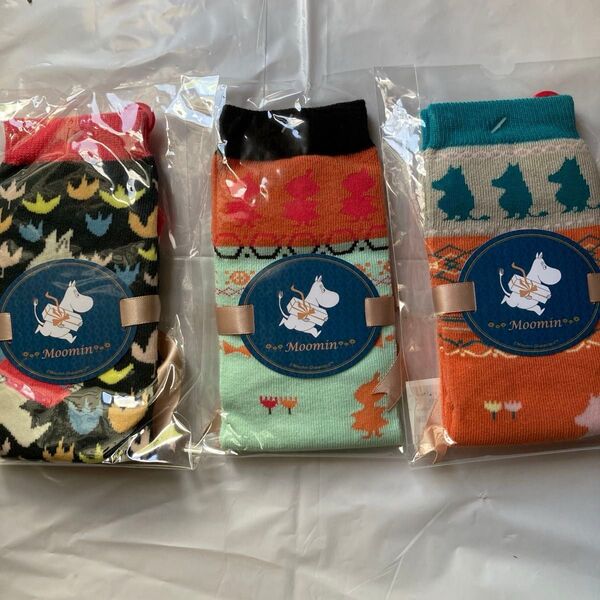 MOOMIN ムーミン 靴下 レディース ソックス 3足セット