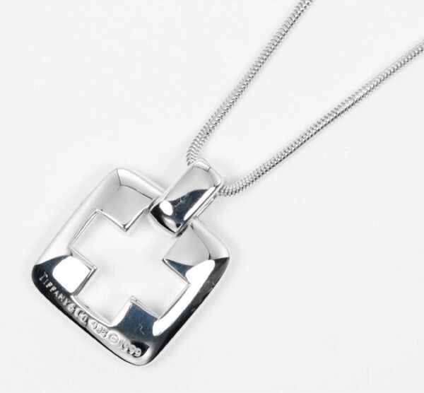TIFFANY&Co. クロスネックレス チョーカーシルバー925