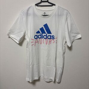 訳あり adidas Tシャツ プリントロゴ ホワイト