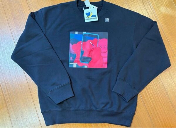 ユニクロ KAWS×WARHOL UT コラボスウェットシャツ XL 黒 新品未使用