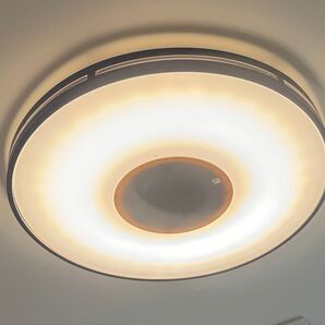 LEDシーリングライト リモコン付き 木目調ダークブラウン 調光調色 簡単取付