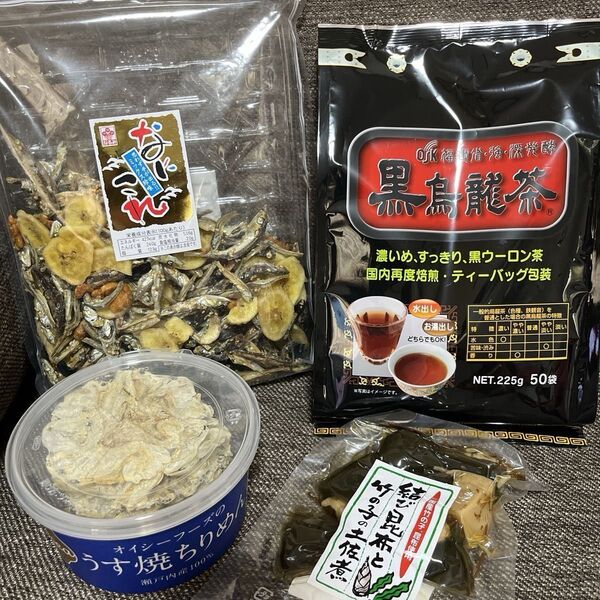 匿名配送・送料無料|食料品 まとめ売り 黒烏龍茶 煮物 おつまみ 珍味 OSK 国産 ちりめん 食品