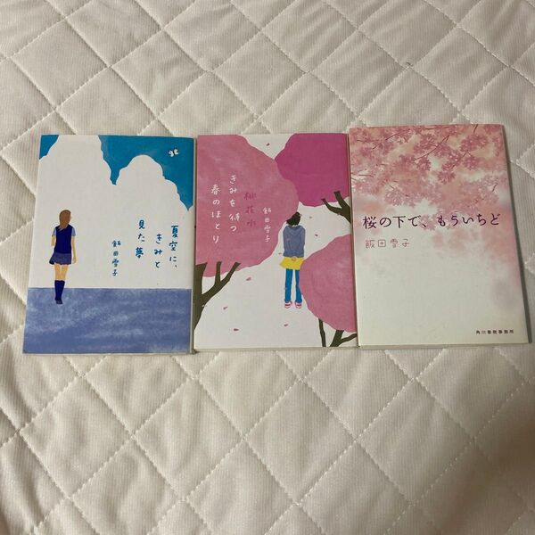飯田雪子 小説 3冊セット【夏空に、きみと見た夢/きみを待つ春のほとり/桜の下で、もういちど】