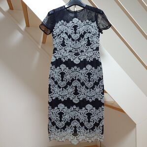 Diagram グレースコンチネンタル ダイアグラム ブラック レース ワンピース ドレス 36