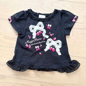 メゾピアノ mezzo piano Tシャツ ブラック