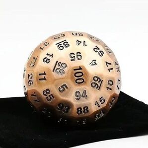 金属製 SEVOLY D100メタルダイス直径5cm 100面 フィジェットトイ 新品未使用