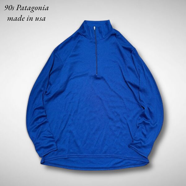 アメリカ製パタゴニアCAPILENEキャプリーンハーフジップシャツベースレイヤーPatagonia