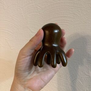 黒胡桃木 タコ櫛 頭皮マッサージ 櫛 コーム 木櫛 育毛 薄毛
