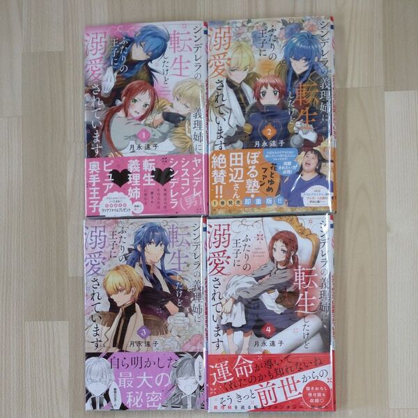 シンデレラの義理姉に転生したけどふたりの王子に溺愛されています 1〜4巻セット 完結