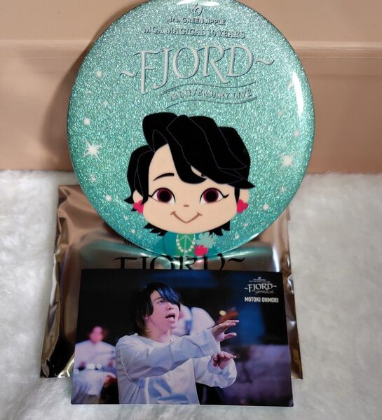 新品未使用 Mrs.GREEN APPLE ~FJORD~ポップアップストアガチャ 缶バッジ フォトカード 大森元貴