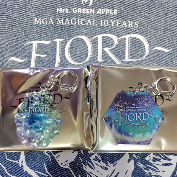 新品未使用 Mrs.GREEN APPLE ~FJORD~ガチャ キーホルダー 2種 アクリルキーホルダー ポップアップストア