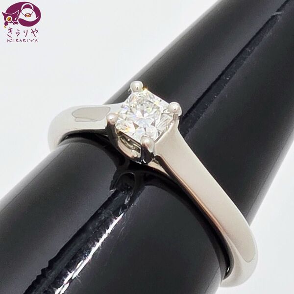 ティファニー LUCIDA ルシダ リング ダイヤモンド 0.26ct Pt950 約7.5号 3.58g 箱 ケース