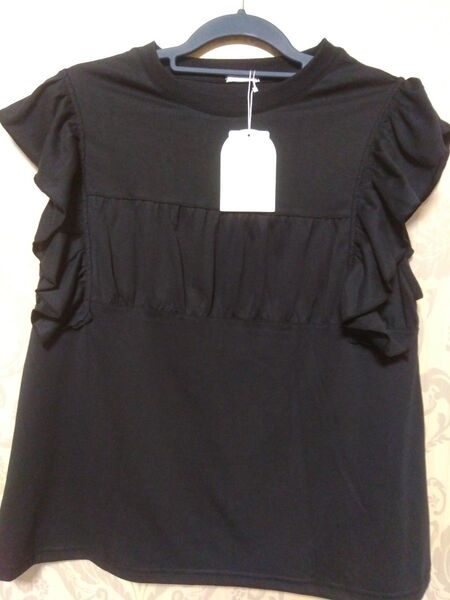 ☆辻希美ちゃんAnge Charme ノースリーブフリル袖トップス L