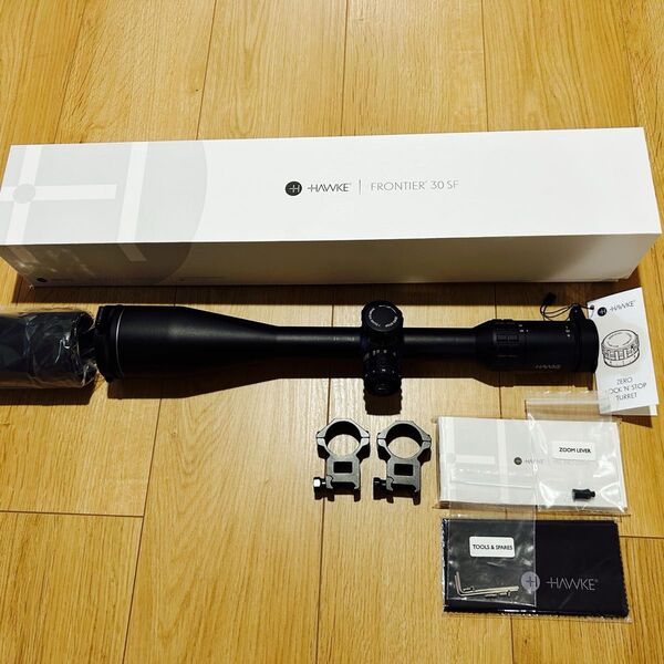 美品 HAWKE ホーク フロンティア 30 SF 5-30x56 狩猟 サバゲー スコープマウント付き