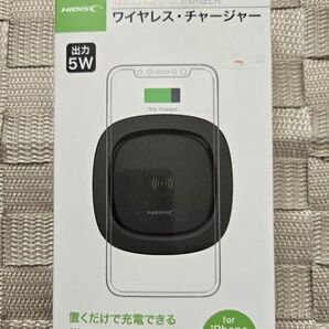 HIDISC ワイヤレスチャージャー 急速充電 置くだけ充電 iPhone Android
