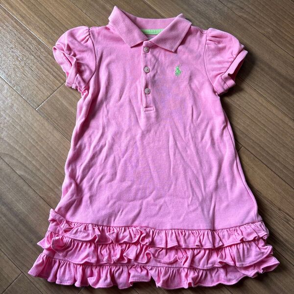 Ralph Lauren ピンクポロシャツ ワンピース 12M ラルフローレン 子供服 チュニック