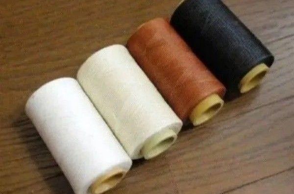 蝋引き糸 ホワイト オフホワイト 茶 黒 4色 セットレザークラフト
