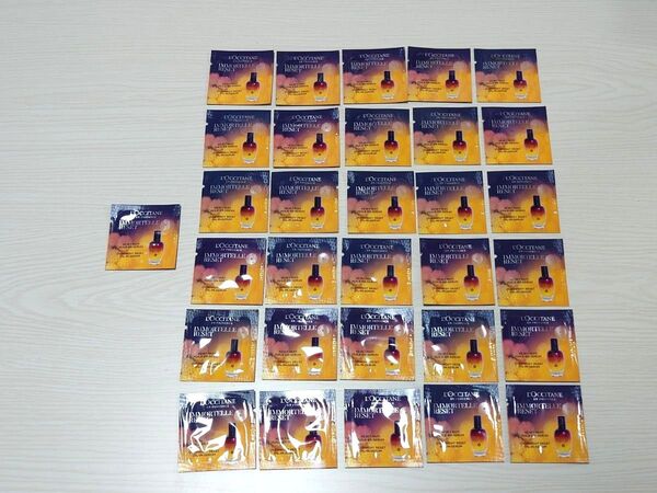 ロクシタン サンプル リニューアル イモーテル オーバーナイトリセットセラム 試供品 31包まとめ売り