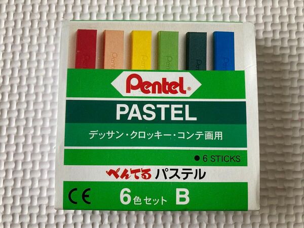 ぺんてる パステル 6色 CX