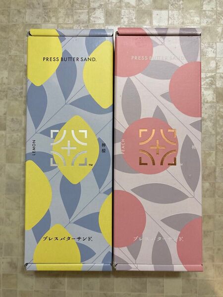 プレスバターサンド 桃、檸檬