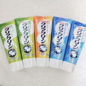 クリアクリーン 薬用歯磨き粉 120g×5本 メイク綿棒1本
