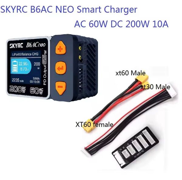 B6ACneo リポ リフェ 充電器 電源付き