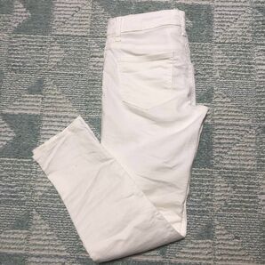 ☆極美品☆ホワイトパンツ ホワイトデニム レディース S スキニーパンツ コットンパンツ 白パンツ