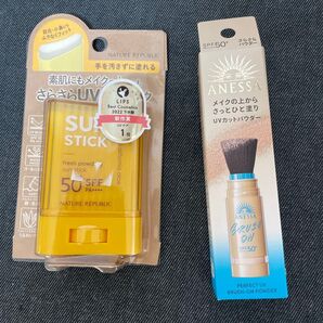 NATURE REPUBLIC UVスティック&ANESSA UVパウダー 2点セット