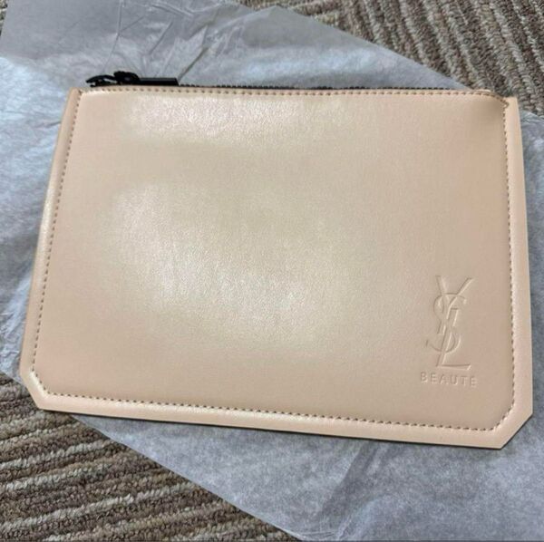 YSL ベージュ ノベルティ ポーチ