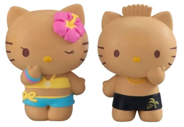 サンリオキャラクターズ みんなでバカンスフィギュア ハローキティ ディアダニエル 2種セット ガチャ カプセルトイ 未開封