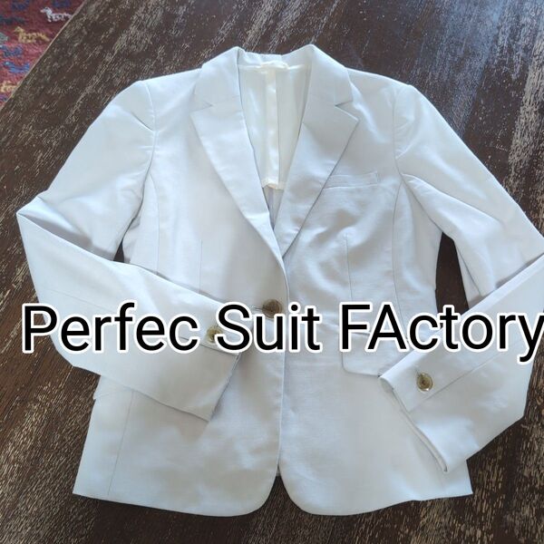 値下げ◆Perfec Suit FActory ライトグレー、ライトベージュ ジャケット レディース Size11