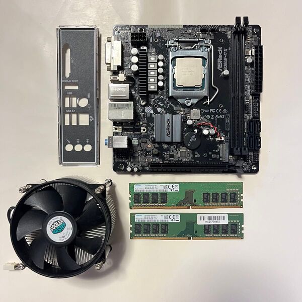 ASRock B336M-ITX i3-9100 16GB CPUファン