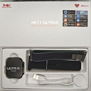 HK11 ULTRA3 スマートウォッチ 本体カラーブラック
