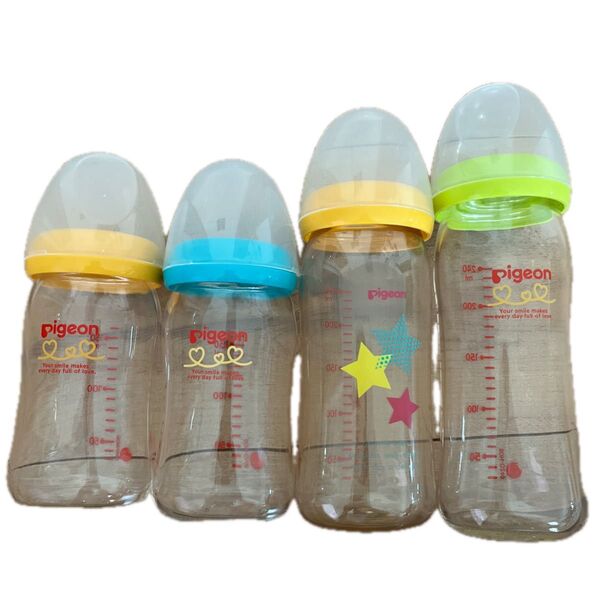 Pigeon ピジョン 哺乳瓶 母乳実感 瓶 プラスチック 4個セット