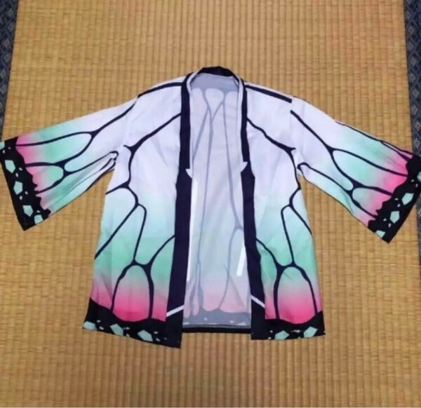 鬼滅の刃 胡蝶しのぶ柄 キッズ羽織