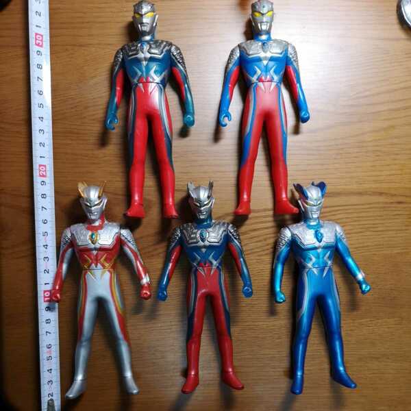 ウルトラマン ウルトラヒーローシリーズ ウルトラマンゼロ　ストロングコロナゼロ　ルナミラクルゼロ　限定ソフビ　フィギュア　5体 セット