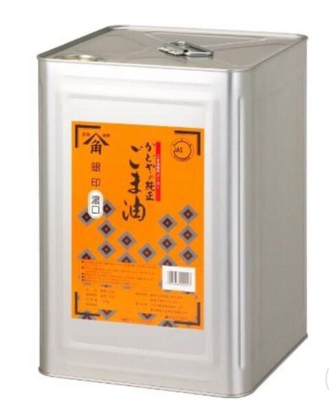 角や銀印ごま油一斗缶16.5キロ