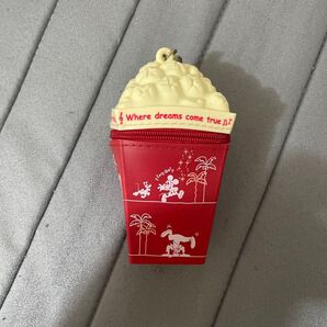 Disney ポップコーン シリコン キーホルダー