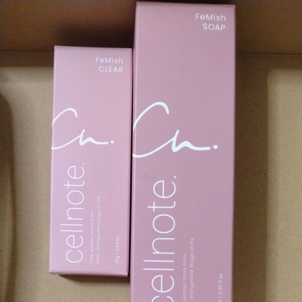 FeMish cellnote CLEAR & SOAP 2点セット