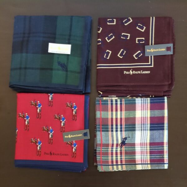 POLO RALPH LAUREN ハンカチ 4枚セット 未使用