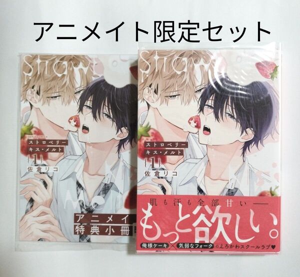 ストロベリーキス・メルト 1巻 アニメイト限定セット 小冊子付き 佐倉リコ