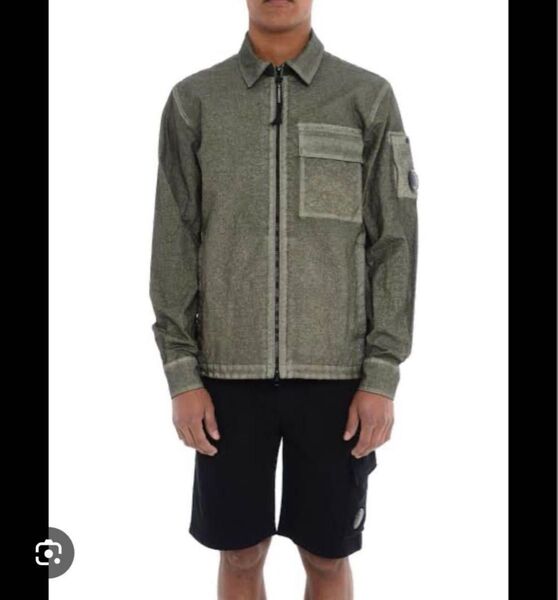 C.P. COMPANY COTTON OVERSHIRT 25SS L フルジップコットンオーバーシャツ 現行品