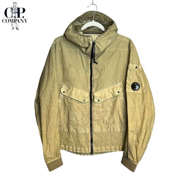 c.p.company Co-TeD HOODED JACKET 46 ナイロン ジップアップパーカー 現行品 Mサイズ程度