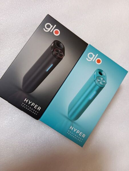【未登録品】【2台セット】新品、未開封 glo HYPER グラファイトブラック& マラカイトティール グローハイパー