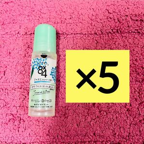 【5個セット】8×4 エイトフォー ロールオン ジャスミン&ペアーの香り 45ml