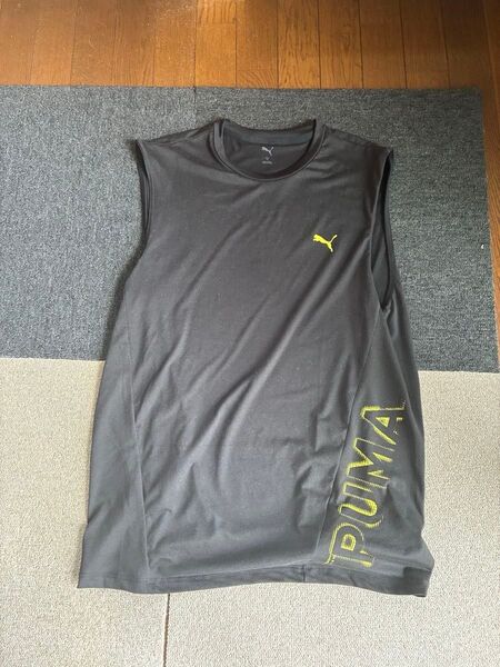 PUMA プーマ ノースリーブ スリーブレス タンクトップ メンズ レディース ブラック XXL シャツ